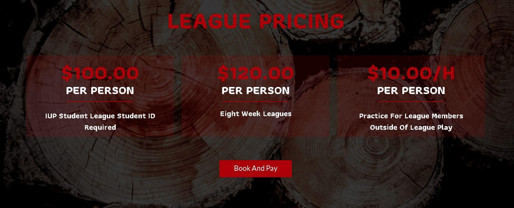 League Pricing Pic