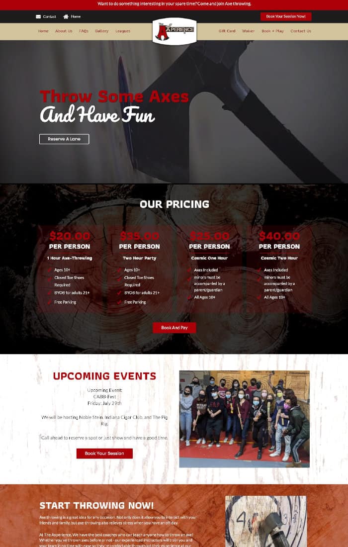 axperience Homepage for TWD Landing Page